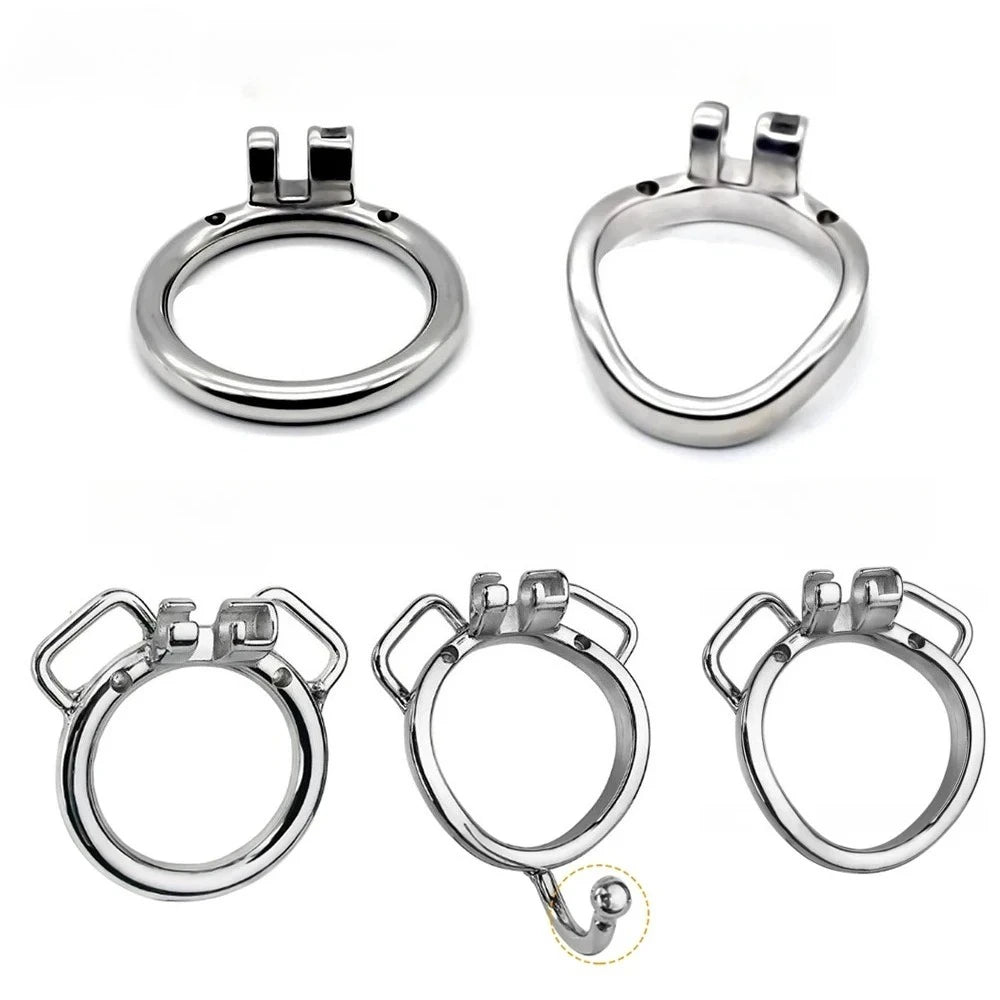 Stainless Steel Chastity Cage Device Penis Rings Bondage Belt Cock CB Lock BDSM Sex Toys for Man Gay Adult Products Accessories