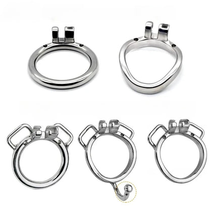 Stainless Steel Chastity Cage Device Penis Rings Bondage Belt Cock CB Lock BDSM Sex Toys for Man Gay Adult Products Accessories