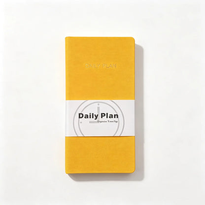 Undated Weekly Fabric A6 Journal - Portable Pocket-Sized Planner for Notes, Goals & Daily Flow Linen Weeks Planning System