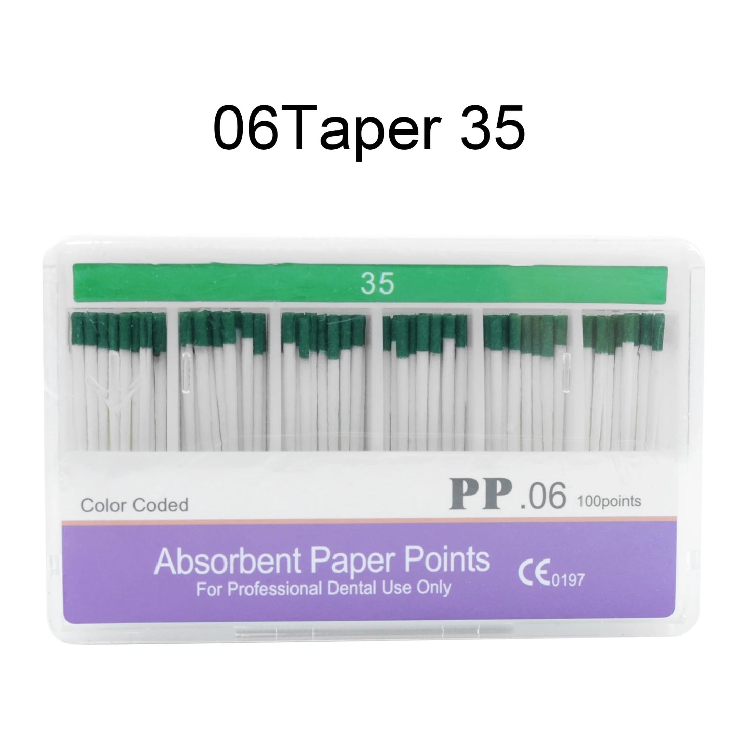 WELLCK 1 Box Dental Absorbent Paper Points Sterile Mixed Sizes 02 04 06 Taper 15-40# For Dentist Use Dentistry Materials