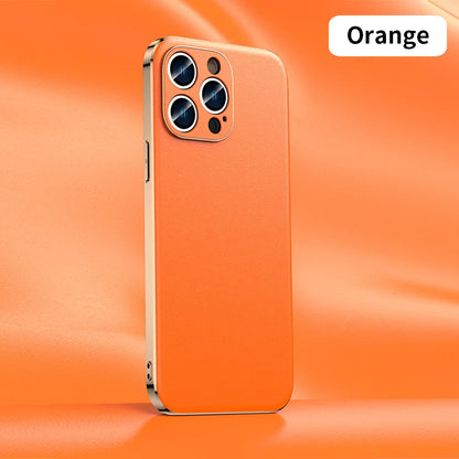 LANGSIDI Luxury Ultra Thin Shockproof Leather Case For iPhone 17 16 Pro Max 15 Plus 14 13 12 11 Air Lens Protective Cover