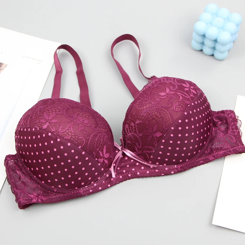 DaiNaFang New Lace Bras 34/75 36/80 38/85 40/90 42/95 44/100 BCDE Underwear For Women Push Up Lingerie