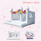 4.5m Commercial PVC White Bounce House Inflatable Wedding Castle for Adult Kids Children's playground, children's toys
