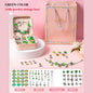 Diy Jewelry Making Kit Toys DIY Beaded Bracelet Set with Storage Box for Girls Gift Acrylic European Large Hole Beads Handmade