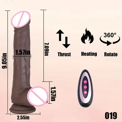 Realistic Dildo Telescopic Vibrator Female APP Remotely Controlled Heating Big Penis Massager Masturbator Sex Toys for Women