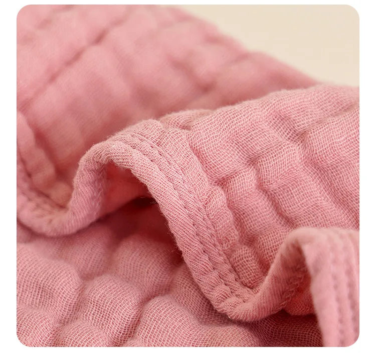 Large Baby Muslin Burp Cloths 6 Layer Cotton Towel Washcloths Absorbent Soft Gauze Facecloth Saliva Towel Feeding Baby Stuff