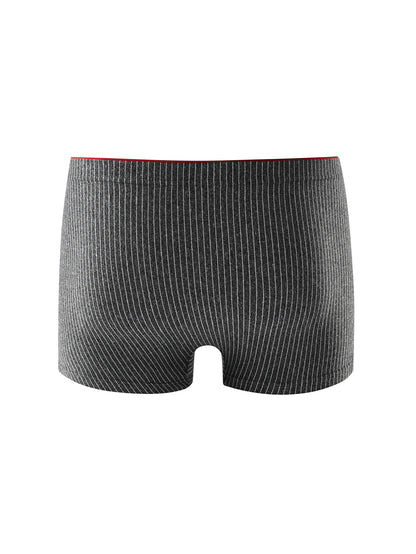 4 Pieces of Men's Boxer Underwear Soft, Breathable and Comfortable Men's Briefs Striped Trendy Personality Casual Loose Boxers