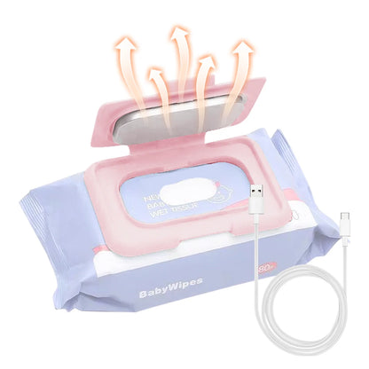 Baby Wipe Warmer Portable Baby Wet Wipes Warmer Heater USB Powered Perfect for Traveling Baby Wipe Warmer 5V USB power supply