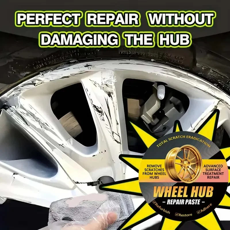 Car Wheel Hub Scratch Refurbishment Paste, Tire Rim Scratch Paint Repair Paste - Aluminum and Steel Rings Dent Restore Care/93x*