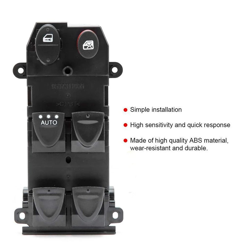 Window Master Switch Compatible For Honda Civic 2006-2011 Front Left Driver Side Main Switch 35750SNAA11