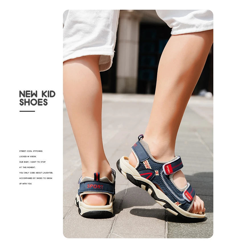 Breathable Children's Sandals Beach Shoes Boys Outdoor Sports For Kid's Girls Students Casual Sandals Anti-slip Flat Walking