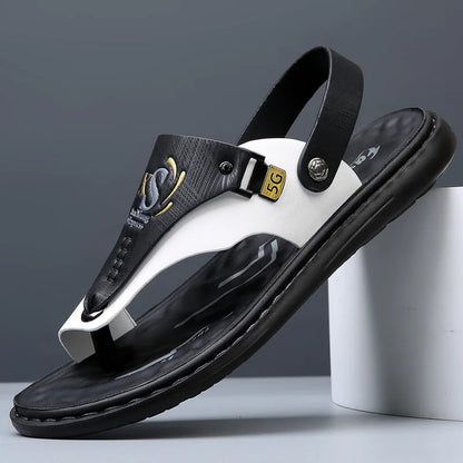 Brand Men's Sandals Summer Soft soled Anti slip Beach Shoes Male  Outdoor comfortable Men slippers Luxury High Quality sandalias