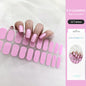16/22 Tips Semi Cured Gel Nail Stickers for UV Lamp Designer Adhesive Nail Gel Wraps DIY Long-lasting  Nail Decoration