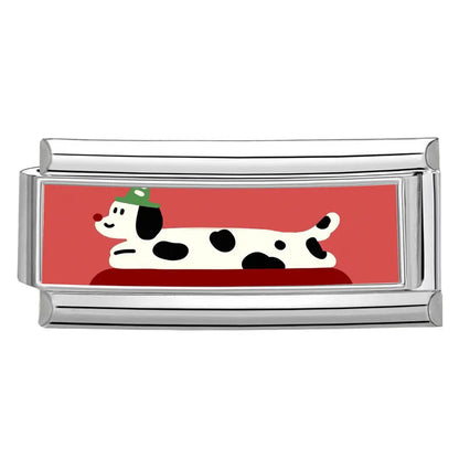 2025 New Women's Gift Cute Rabbit Cat Dogs Italian Charms Links Beads Fit 9mm Stainless Steel Modular Modular Bracelet Jewelry