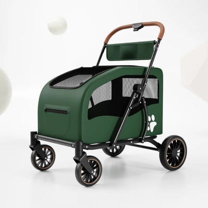 Medium Large Senior Dog Multifunction Pet Stroller Outdoor Travel Portable Foldable Stroller for Dog Pet Trolley Pet Stroller