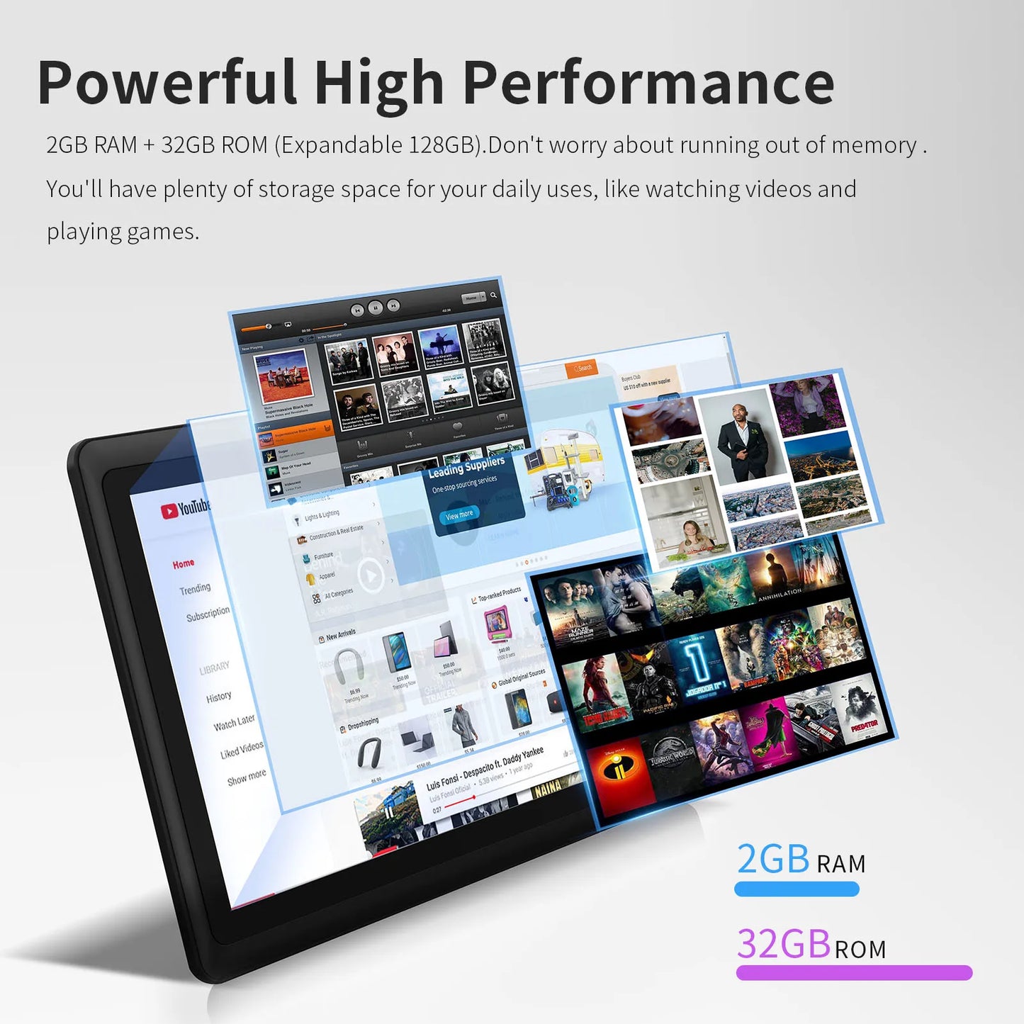 Pritom 7 Inch Tablet PC, Quad Core Android 13, 4GB(2+2GB Virtual) RAM 32GB ROM, WiFi, Dual Camera, USB C, with Leather Case