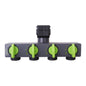 4 Way Water Distributor Accessories for 10204 Tap Adapter ABS Plastic Connector Hose Splitters for Hose Tube Water Faucet #27212