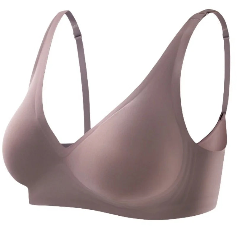 Push-Up Seamless Bras For Women Non-wire Brassiere V-neck Bralette Removable Pads Sports No Trace Underwear Sexy Lingerie S-3XL