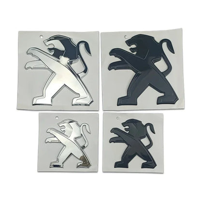 ABS Car Front Rear Logo Emblem Stickers for Peugeot 2008 3008 2021 2022 2023 Auto Grille Trunk Badge Cover Exterior Decoration