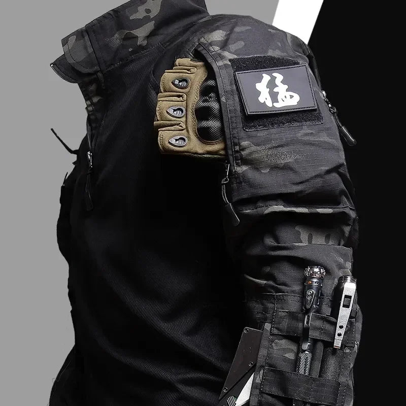 Tactical Frog Suit Men Airsoft Clothes Hunting Paintball Military Sets Assault Shirts Special Forces Outdoor Uniform Pants