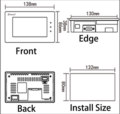 Touch Panel EA Series Samkoon EA-070B EA-043A 4.3/7 Inch Sam-Koon Sam Koon