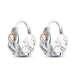 925 Sterling Silver Earrings Jewelry Hoop Flower Ear Studs Campanula Sparkling Pave Earring Wedding Gift For Women Anniversary