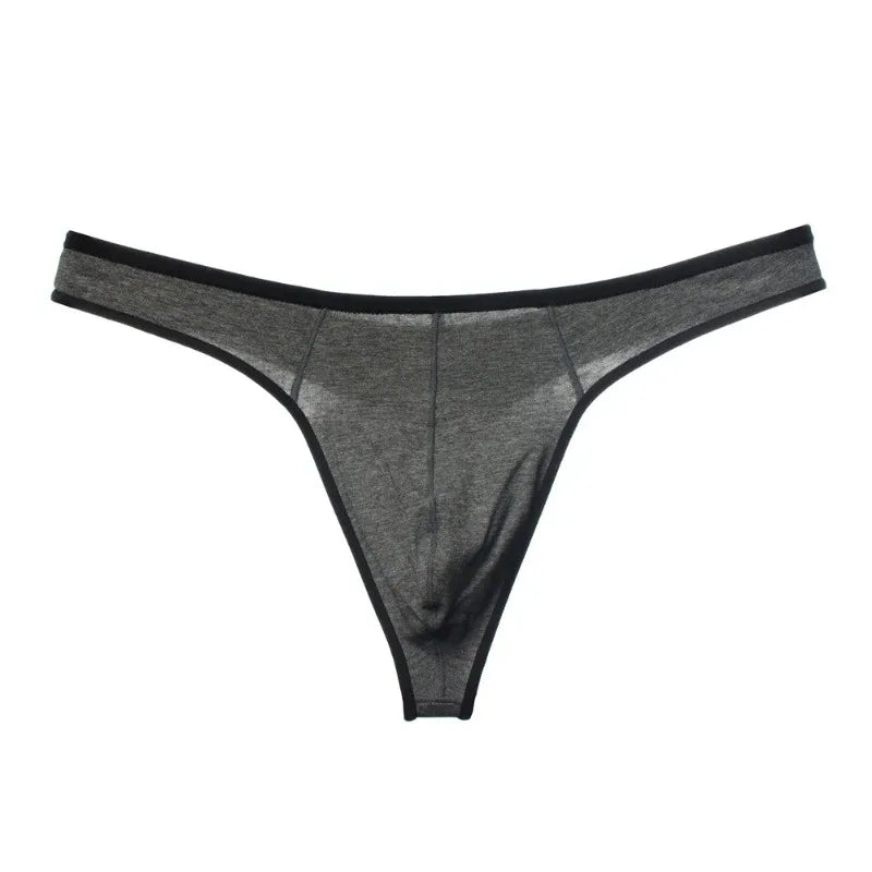 Sports Solid Men Thong Male Cotton Breathable G-String Seamless No Trace Sports Panties Sexy T-back Exotic Lingerie Plus Size