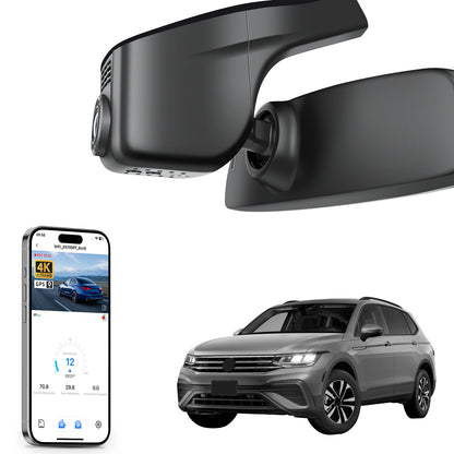 Mangoal 4K Dash Cam GPS WiFi & APP For Volkswagen Tiguan Gen2 AD BW Dash Car Camera 2018-2024 Plug and Play
