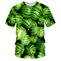 Fashionable New Fun Fresh Fruit Pattern Printed Men's T-shirt Summer Popular Harajuku Personalized Round Neck Comfortable Short