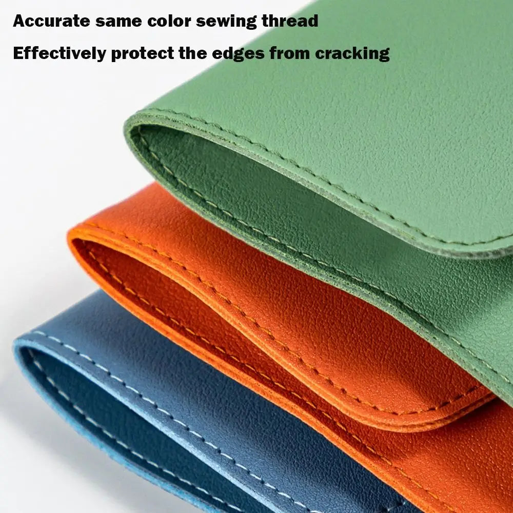 Stationery Dustproof Leather Leather Document Pouch Large Capacity A4 Leather File Folder File Bag for Men
