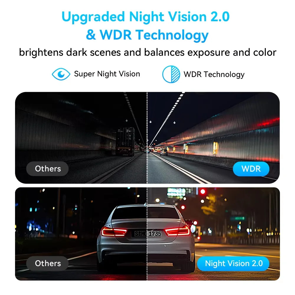 DDPAI MINI Pro Dash Cam 3K HDR 1620P Car DVR with WiFi Night Vision WDR Voice Control 24H Parking Monitor 143° FOV