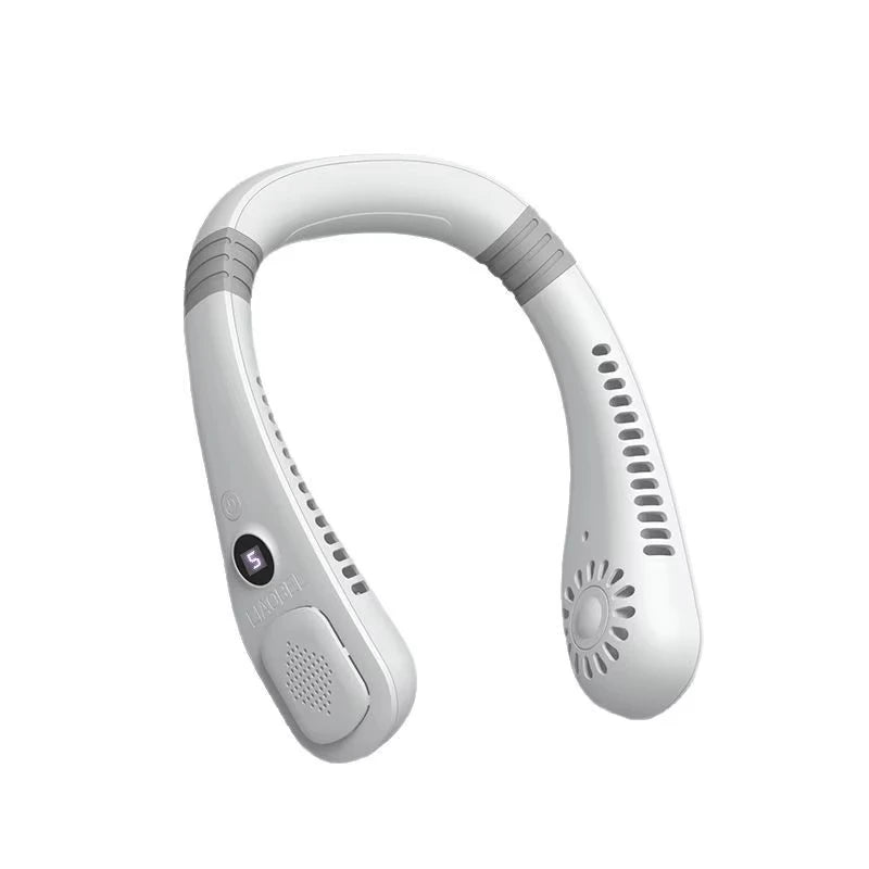 Lenovo Neck Bladeless Fan Mini Ultra Long Life Portable Lazy Silent Fan Usb Charging Student Sports Office 2026 New