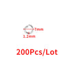 1.2mmThickness Open Jump Rings Width 6mm~12mm Stainless Steel Jewerly Making Supplies Accessorie DIY Necklace Connector Findings