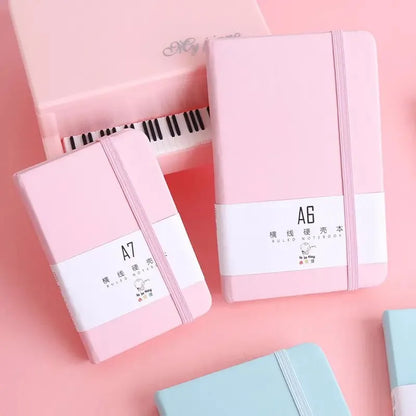 96Page/This pink colorA6 A7Portable Notebook，Simple Mini Notebook Office Memo，Student Office Diary Planner Pocket Notebook