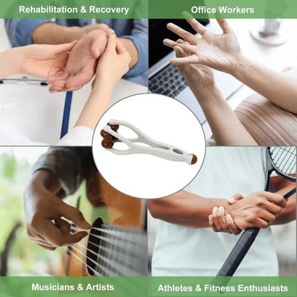 Finger Massager Dual-Row Roller Design Easy Use Relieve Finger Fatigue Promote Blood Circulation Portable Roller Finger Massager