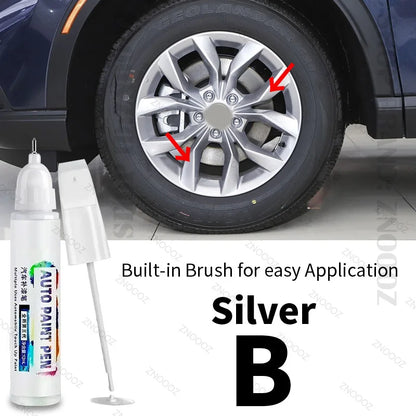 For HONDA CR-V Touch Up Paint Wheel Repair Kit Quick And Easy Wheel Scratch Repair Rim Paint For Car Wheel Repair Silver Black