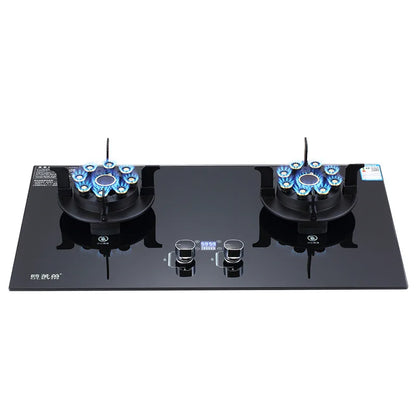 Flip Embedded Fierce Fire Stove Household Gas Burner Stove for Kitchen Cooktop Upgrade Timing Kitchen Gas Cooker Energy-saving