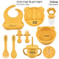 Baby Feeding Set Suction Cup Bowl Personalized Children's Tableware Set Baby Biting Toy Fruit Bear Plate Bowl Infant Cup Feeder