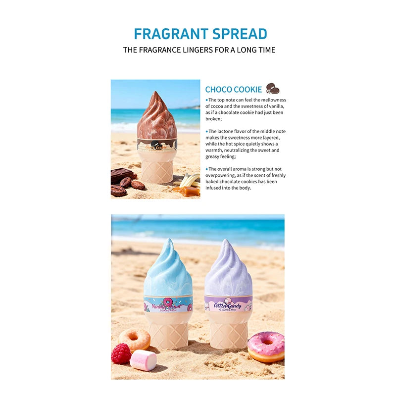 Hign-end Ice Cream Sweet Women Perfume Lasting Fresh Vitality Floral Fruity Fragrance Eau De Toilette Charming Fragrance Spray