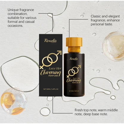 Pheromone Charming Perfume Spray of Man to Attract Woman,Seductive Sandalwood Musk Rose Fragrance Mist,Flirting Dating Scent