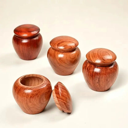 G4 Handmade Solid Wood Pet Urn Box Keepsake with Secure Seal Natural Memorial Storage for Dog Cat Ashes Hair Gift for Pet Lovers