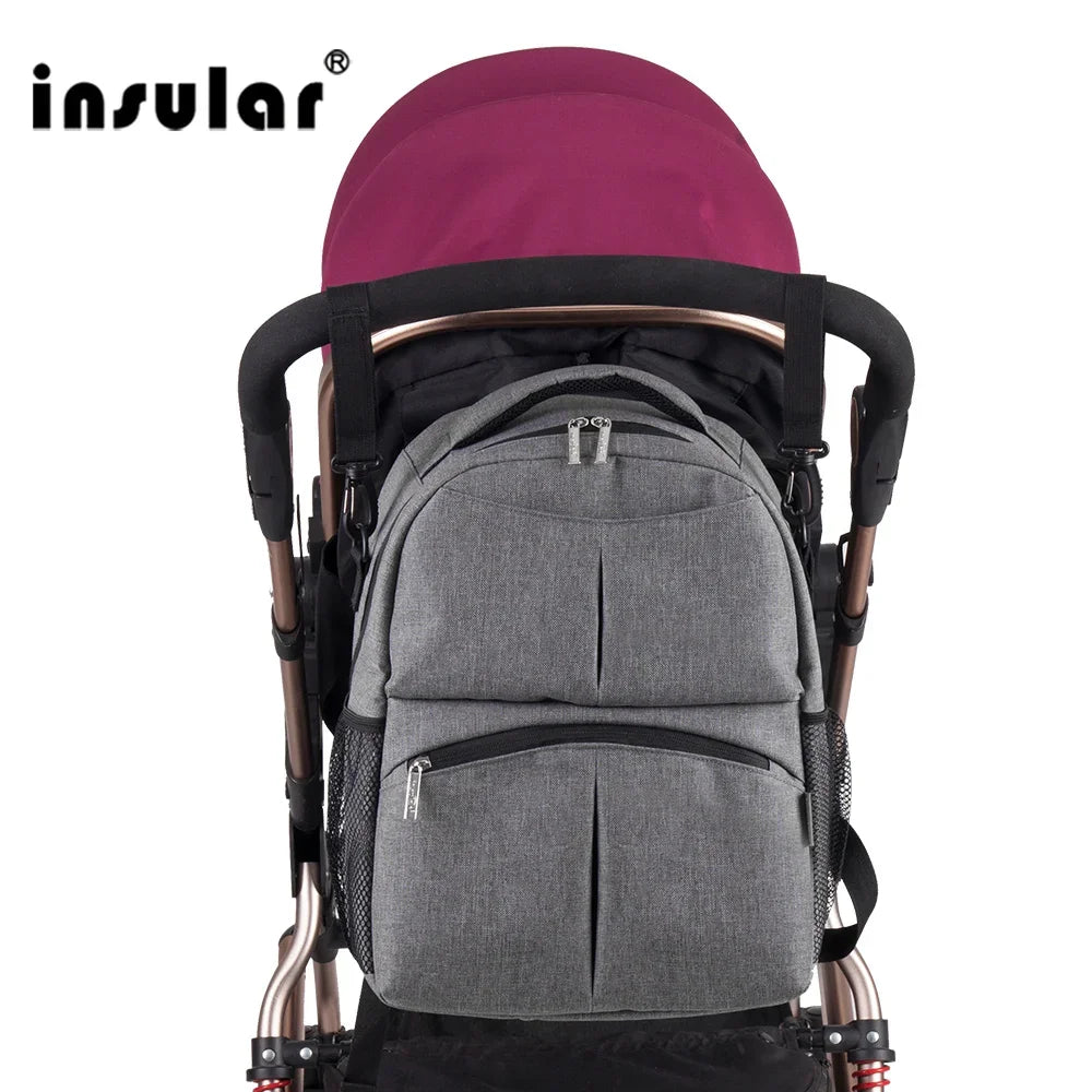 Insular NEWS Nappy Bags Large Capacity Maternity Mummy Diaper Backpack Stroller Bags Mother Bag Baby Diaper Bags