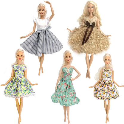 NK 1/6 Doll Princess Dress For 11.5 Inch Doll Clothes For 29CM Dolls Accessories Fashion Outfits Wear Casual Dress Gift Toy JJ