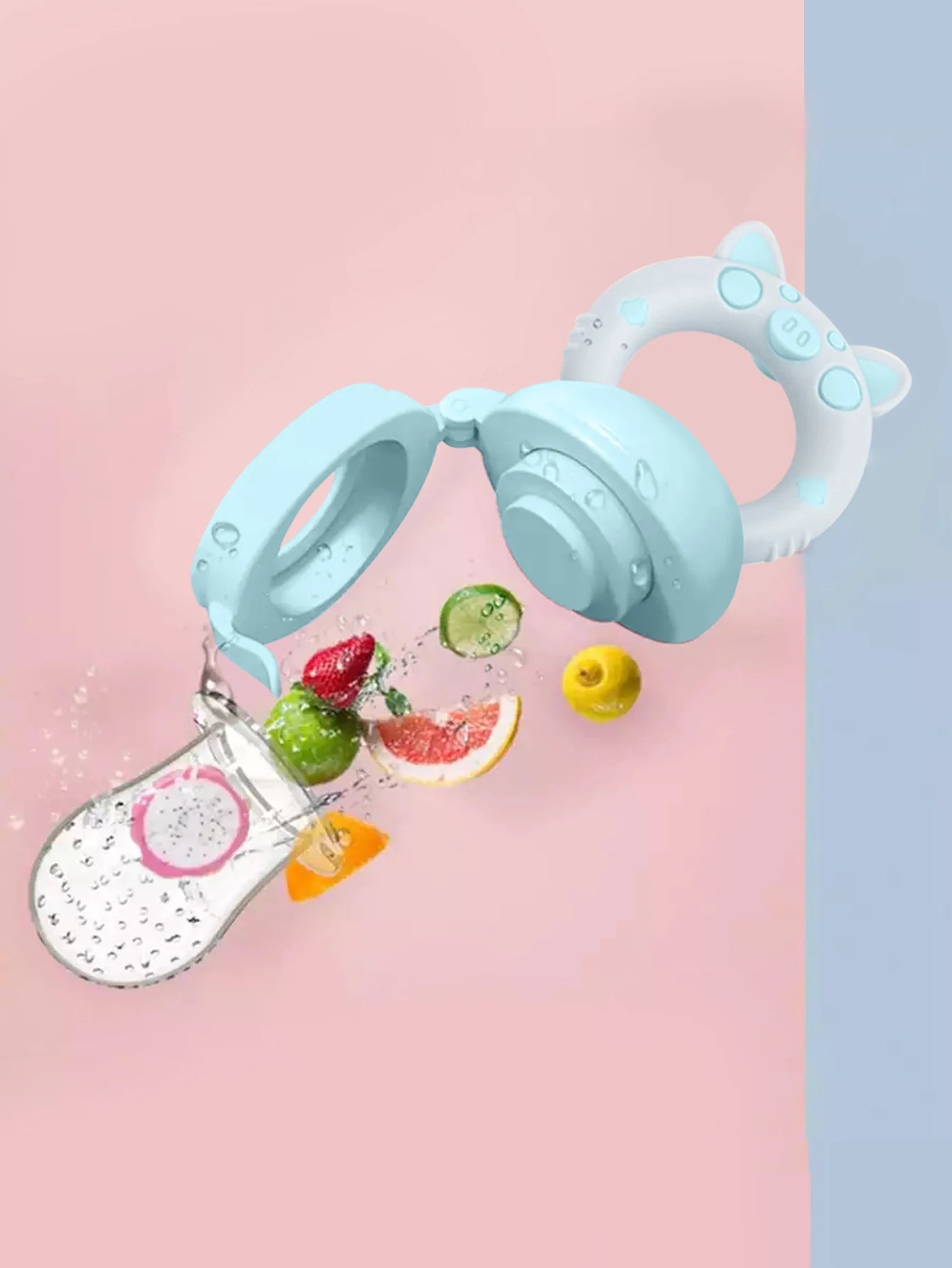 Baby Fruit Feeder Newborn Pacifier Fruit Food Feeding Cute Shape Baby Reborn Silicone Pacifiers For Babies Baby Toys