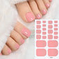 22Tips Solid Color Self-adhesive Gel Stickers for Toe Nails Waterproof Long-lasting Toenail Stickers Toe Full Cover Toenail Wrap