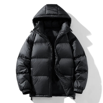 2025 Winter Hooded Men's 90% White Duck Down coat fashion warm Down Jackets casual winter Men thicken winter Jacket size M-4XL