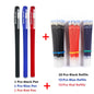3 Gel Pens + 50 Refills Set 0.38mm Black Blue Red Ink Bulk Pens Thin Tip Journal Writing School Supplies Stationery Wholesale