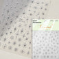 Gold Silver Starlight Laser Pink Colorful Glitter Star Bronzing Rhinestones Relief Nail Art Decorations Stickers Manicure Decals