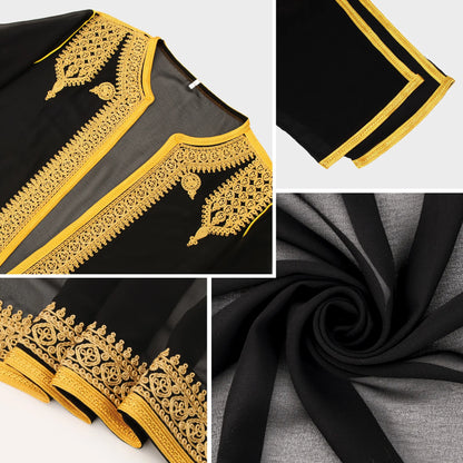 Eid Men Robe Jubba Thobe Open Abaya Dishdasha Islamic Embroidery Cardigan Abayas Dubai Male Muslim Prayer Kaftan Ramadan Morocco