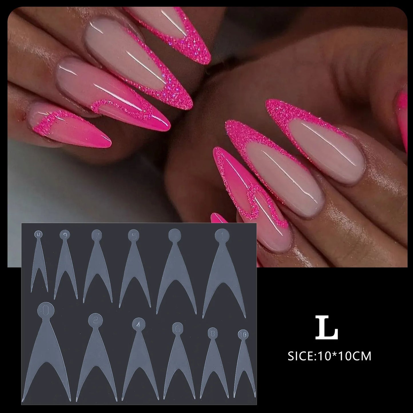 12pcs Manicure Paper Matte Paperless Tray Auxiliary For Nail Art Decorations Paperless Holder Extension Adhesive